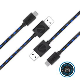 Stealth SP-C10 3m Twin Play & Charge Cables for PS4