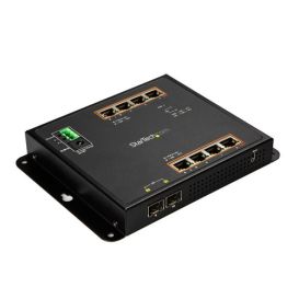 StarTech.com IES101GP2SFW network switch L2 Gigabit Ethernet (10/100/1000) Power over Ethernet (PoE) Black_Med
