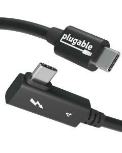 Plugable Thunderbolt 4 Cable with Right Angle Connection (2.6ft / 80cm)