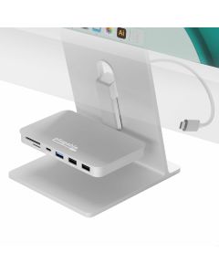 Plugable Technologies AD-6IN1 laptop dock/port replicator Wired USB 3.2 Gen 2 (3.1 Gen 2) Type-C Silver