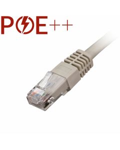 Cablenet 2m Cat6 RJ45 Grey U/UTP PVC 24AWG Flush Moulded Booted Patch Lead