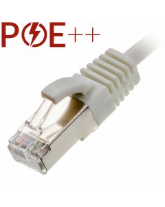 Cablenet 1m Cat6a RJ45 White U/FTP LSOH 30AWG Slim Snagless Booted Patch Lead