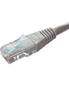 Cablenet 2m Cat5e RJ45 Grey U/UTP PVC 24AWG Flush Moulded Booted Patch Lead