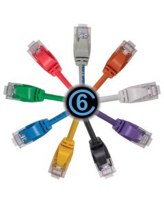 Cat6 RJ45 U/UTP 30AWG Patch Leads - SLIMLINE