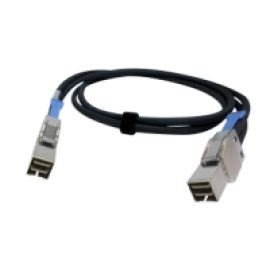 QNAP CAB-SAS05M-8644 Serial Attached SCSI (SAS) cable 0.5 m Black_Med