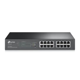 TP-LINK TL-SG1016PE network switch Managed Gigabit Ethernet (10/100/1000) Power over Ethernet (PoE) Black_Med