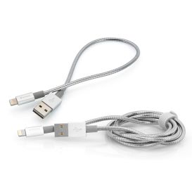 Verbatim 48873 lightning cable 1 m Stainless steel_Med