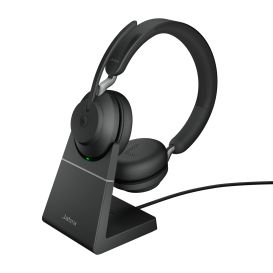 Jabra Evolve2 65, MS Stereo Headset Wireless Head-band Office/Call center USB Type-C Bluetooth_Med