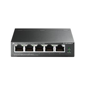 TP-LINK TL-SG1005LP network switch Unmanaged Gigabit Ethernet (10/100/1000) Power over Ethernet (PoE) Black_Med