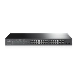 TP-LINK T1500-28PCT Managed L2 Fast Ethernet (10/100) Power over Ethernet (PoE) 1U Black_Med