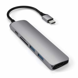 Satechi Type-C Slim Multiport Adapter V2 (Space Grey)