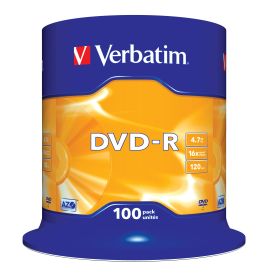 Verbatim DVD-R Matt Silver 4.7 GB 100 pc(s)_Med