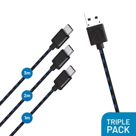 Stealth SP-C30 V Superfast Play & Charge Cables for PS5 - Triple Pack