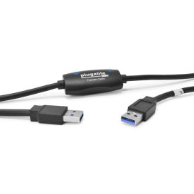 Plugable Technologies USB3-TRAN USB cable 2 m USB 2.0 USB A Black