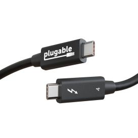 Plugable Technologies TBT4-40G1M Thunderbolt cable 40 Gbit/s Black
