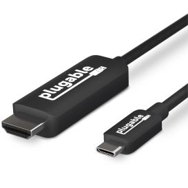 Plugable Technologies USBC-HDMI-CABLE video cable adapter 1.8 m USB Type-C HDMI Type A (Standard) Black