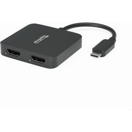 Plugable USB C to HDMI Adapter for Dual Monitors, 4K 60Hz USB C Driverless Hub