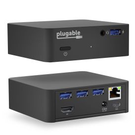 Plugable Technologies UD-CAM notebook dock/port replicator Docking USB 3.2 Gen 1 (3.1 Gen 1) Type-C Black