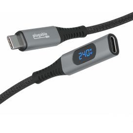 Plugable USB-C Ext Cable + Meter