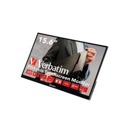 Verbatim 49592 computer monitor 39.6 cm (15.6") 1920 x 1080 pixels Full HD LCD Touchscreen Black