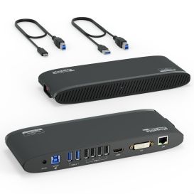 Plugable Technologies UD-3900H Wired USB 3.2 Gen 1 (3.1 Gen 1) Type-B Grey
