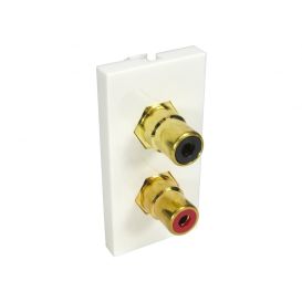 CMS Cables 2x RCA (Red and Black) Euromod - Coupler Type