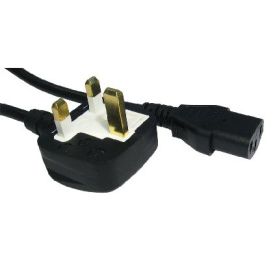 CMS Cables 10m UK Plug to C13 Mains Lead - Black