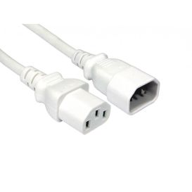 CMS Cables 5m C14 to C13 Power Extension Cable - White