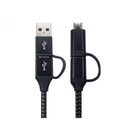 CMS Cables Type C to Type C + USB Micro Braided Cable - Aluminium Housing