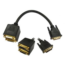 CMS Cables DVI-D M to 2x F Splitter Cable