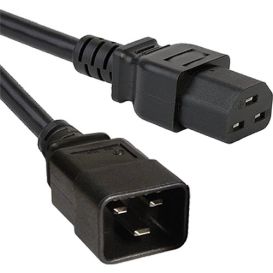 Cablenet 1.8m Hot C20 - C21 (16Amp) 1.5mm Black Power Lead