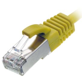 Cablenet 5m Cat6 RJ45 Yellow U/UTP LSOH 30AWG Slim Snagless Booted Patch Lead