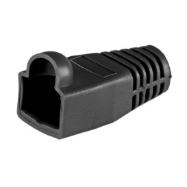 Cablenet 50PK RJ45 Cat6a Bubble Boot Black 6.5mm