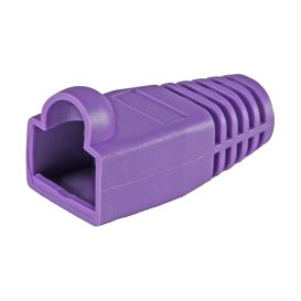 Cablenet 50PK RJ45 Cat6a Bubble Boot Violet 6.5mm