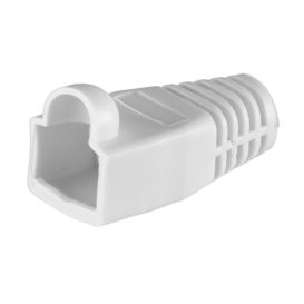 Cablenet 50PK RJ45 Cat6a Bubble Boot White 6.5mm