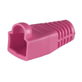 Cablenet 50PK RJ45 Cat6a Bubble Boot Pink 6.5mm