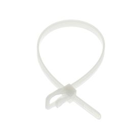 Cablenet 300mm x 4.8mm Natural/White - RETYZ Reusable Cable Zip Tie (PK 100)