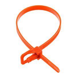 Cablenet 300mm x 4.8mm Orange - RETYZ Reusable Cable Zip Tie (PK 100)