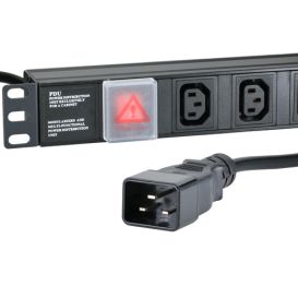 Cablenet 8 Way IEC - C13 Vertical PDU with IEC - C20 3m Feed