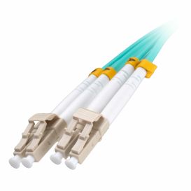 Cablenet 2.5m OM3 50/125 LC-LC Duplex Aqua LSOH Fibre Patch Lead