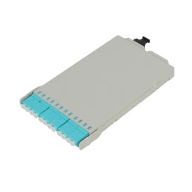 Cablenet 12 Fibre MPO/MTP OM4 Cassette to OM4 (Aqua) LC Adaptors