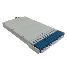 Cablenet 12 Fibre MPO/MTP OS2 Cassette to OS2 (Blue) LC Adaptors