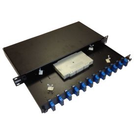 Cablenet Loaded Fibre Patch Panel OM3/4 24 Fibre - 12 x LC Duplex