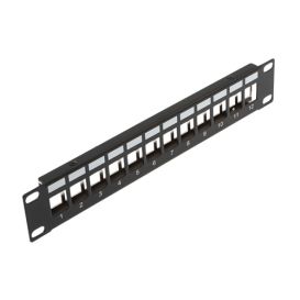 Cablenet 1u 10 inch 12 Port Keystone Patch Panel
