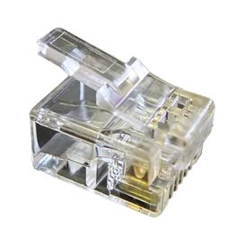 Cablenet 50PK RJ12 6P6C 24-26AWG Crimp Plug Stranded