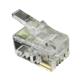 Cablenet 50PK RJ10 4P4C 24-26AWG Crimp Plug Stranded