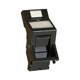 Cablenet Angled Black Shutter for Keystone Jack 25mm x 50mm