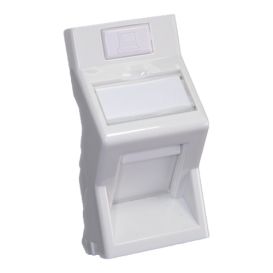 Cablenet Angled White Shutter for Keystone Jack 25mm x 50mm