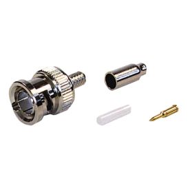 Cablenet 100PK BNC 4 Part Crimp Plug RG179 Diecast