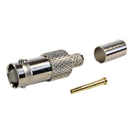 Cablenet 100PK BNC Crimp Jack RG59 Turned
